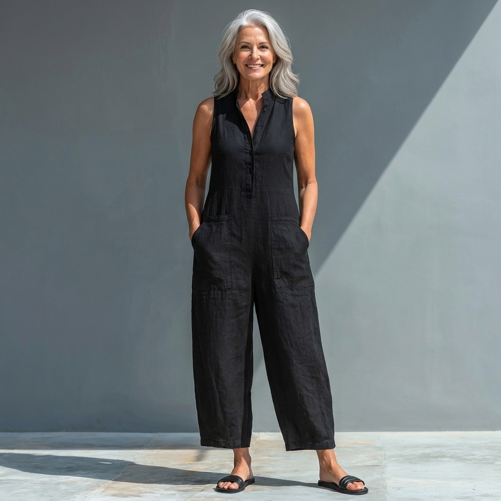 CHARLOTTE™ – Relaxed Sleeveless Jumpsuit