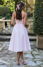 MAILEEN | Elegant Midi Dress in Corset Style