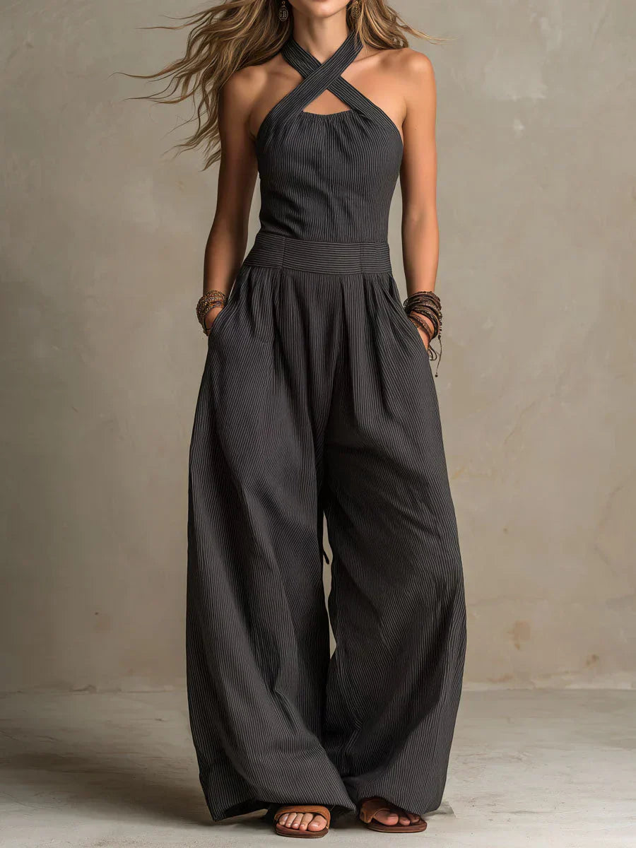 Ingrid | Mono Elegante Con Escote Cruzado