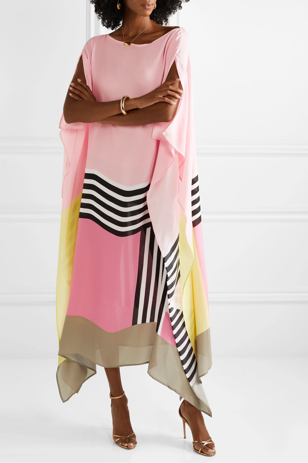 Xyrelvyn – Elegant Colorblock Maxi Dress